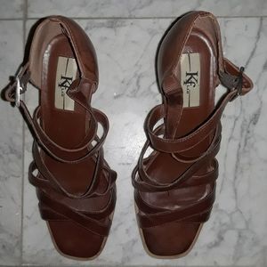 Brown ladies sandals